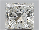Natural Diamond 1.21 Carats, Princess with  Cut, I Color, VS1 Clarity and Certified by GIA