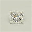 Natural Diamond 0.50 Carats, Princess with  Cut, D Color, VVS2 Clarity and Certified by GIA
