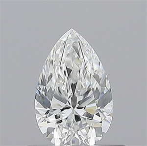 Picture of Natural Diamond 0.50 Carats, Pear with  Cut, E Color, VVS1 Clarity and Certified by GIA