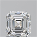 Natural Diamond 1.01 Carats, Asscher with  Cut, F Color, VS1 Clarity and Certified by GIA