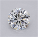Lab Grown Diamond 1.02 Carats, Round with Ideal Cut, F Color, VVS2 Clarity and Certified by IGI