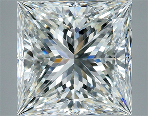 Foto Diamante Natural 2.94 quilates, Princesa , Color H, claridad VVS2 y certificado GIA de