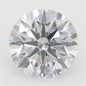 Picture of Lab Grown Diamond 2.55 Carats, Round with Excellent Cut, D Color, VVS2 Clarity and Certified by GIA