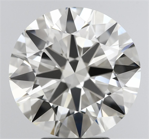 Picture of Natural Diamond 4.54 Carats, Round with Excellent Cut, I Color, IF Clarity and Certified by IGI