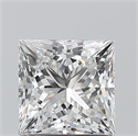 Natural Diamond 1.20 Carats, Princess with  Cut, E Color, VS2 Clarity and Certified by GIA