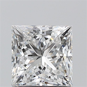 Picture of Natural Diamond 1.20 Carats, Princess with  Cut, E Color, VS2 Clarity and Certified by GIA