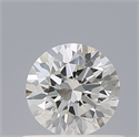 Natural Diamond 0.50 Carats, Round with Excellent Cut, G Color, VVS2 Clarity and Certified by IGI