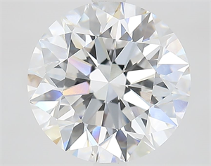 Picture of Lab Grown Diamond 3.86 Carats, Round with Excellent Cut, D Color, VVS1 Clarity and Certified by IGI