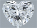 Natural Diamond 0.41 Carats, Heart with  Cut, F Color, VVS1 Clarity and Certified by GIA
