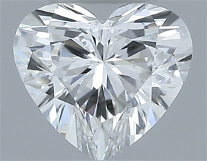 Picture of Natural Diamond 0.41 Carats, Heart with  Cut, F Color, VVS1 Clarity and Certified by GIA