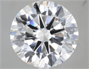 Lab Grown Diamond 6.01 Carats, Round with Excellent Cut, E Color, VVS2 Clarity and Certified by IGI