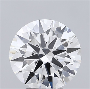 Picture of Lab Grown Diamond 3.37 Carats, Round with Ideal Cut, F Color, VS1 Clarity and Certified by IGI