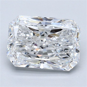 Foto Diamante Natural 3.51 quilates, Radiante , Color D, claridad SI1 y certificado GIA de