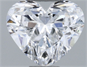 Natural Diamond 0.63 Carats, Heart with  Cut, D Color, SI2 Clarity and Certified by GIA