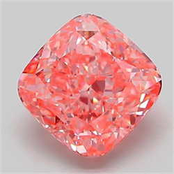 Picture of Lab Grown Diamond 2.04 Carats, CUSHION MODIFIED with  Cut, Fancy Vivid Pink Color, VS1 Clarity and Certified by IGI