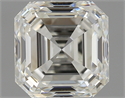 1.23 Carats, Asscher Diamond with  Cut, I Color, VS1 Clarity and Certified by GIA