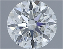 Natural Diamond 0.40 Carats, Round with Excellent Cut, F Color, VS2 Clarity and Certified by IGI