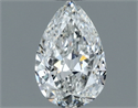Natural Diamond 0.50 Carats, Pear with  Cut, F Color, VS2 Clarity and Certified by GIA