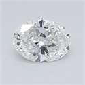 Diamante Natural 0.50 quilates, Ovalado , Color E, claridad SI1 y certificado GIA