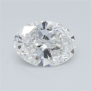 Foto Diamante Natural 0.50 quilates, Ovalado , Color E, claridad SI1 y certificado GIA de