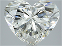 Natural Diamond 3.95 Carats, Heart with  Cut, I Color, IF Clarity and Certified by IGI