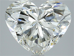Picture of Natural Diamond 3.95 Carats, Heart with  Cut, I Color, IF Clarity and Certified by IGI