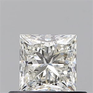 Picture of Natural Diamond 0.50 Carats, Princess with  Cut, J Color, SI1 Clarity and Certified by GIA