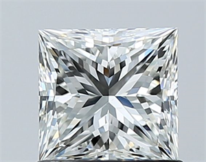 Picture of Natural Diamond 1.01 Carats, Princess with  Cut, H Color, VS2 Clarity and Certified by GIA