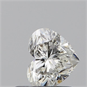 Natural Diamond 0.51 Carats, Heart with  Cut, I Color, VS2 Clarity and Certified by GIA