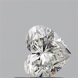 Picture of Natural Diamond 0.51 Carats, Heart with  Cut, I Color, VS2 Clarity and Certified by GIA