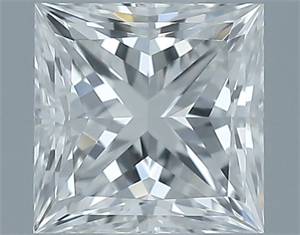 Picture of Natural Diamond 0.70 Carats, Princess with  Cut, G Color, SI1 Clarity and Certified by GIA