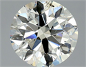 Natural Diamond 1.34 Carats, Round with Excellent Cut, L Color, SI2 Clarity and Certified by GIA