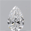 Natural Diamond 0.51 Carats, Pear with  Cut, E Color, VS2 Clarity and Certified by GIA