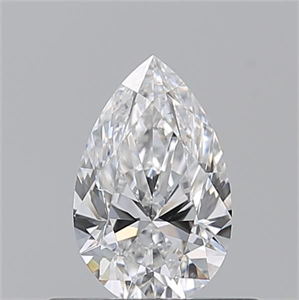 Picture of Natural Diamond 0.51 Carats, Pear with  Cut, E Color, VS2 Clarity and Certified by GIA