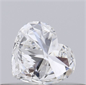 Natural Diamond 0.26 Carats, Heart with  Cut, F Color, VS2 Clarity and Certified by GIA