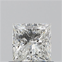 Natural Diamond 0.70 Carats, Princess with  Cut, G Color, VVS2 Clarity and Certified by GIA