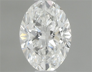 Picture of Natural Diamond 0.41 Carats, Oval with  Cut, F Color, IF Clarity and Certified by GIA