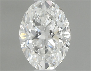 Picture of Natural Diamond 0.41 Carats, Oval with  Cut, F Color, IF Clarity and Certified by GIA