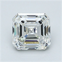 Natural Diamond 1.50 Carats, Asscher with  Cut, H Color, VS2 Clarity and Certified by GIA