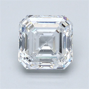 Foto Diamante Natural 1.55 quilates, Asscher , Color D, claridad VS2 y certificado GIA de