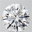 Lab Grown Diamond 4.09 Carats, Round with Ideal Cut, E Color, VS2 Clarity and Certified by IGI