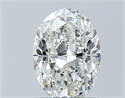 Natural Diamond 1.00 Carats, Oval with  Cut, H Color, IF Clarity and Certified by GIA