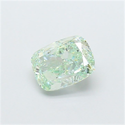 Picture of Lab Grown Diamond 1.51 Carats, CUSHION MODIFIED with  Cut, Fancy Intense Green Color, VVS2 Clarity and Certified by IGI