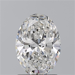 Picture of Natural Diamond 1.50 Carats, Oval with  Cut, F Color, SI2 Clarity and Certified by GIA
