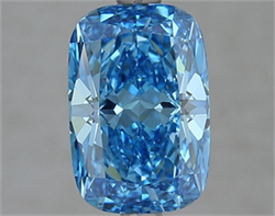Picture of Lab Grown Diamond 2.59 Carats, CUSHION MODIFIED with  Cut, Fancy Vivid Blue Color, VVS1 Clarity and Certified by IGI