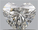 Natural Diamond 0.51 Carats, Heart with  Cut, I Color, VS2 Clarity and Certified by GIA