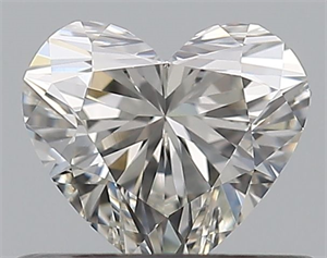 Picture of Natural Diamond 0.51 Carats, Heart with  Cut, I Color, VS2 Clarity and Certified by GIA