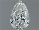Natural Diamond 0.60 Carats, Pear with  Cut, H Color, SI2 Clarity and Certified by GIA