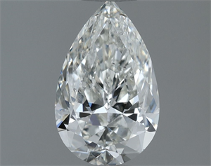 Picture of Natural Diamond 0.60 Carats, Pear with  Cut, H Color, SI2 Clarity and Certified by GIA