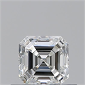 Natural Diamond 0.51 Carats, Asscher with  Cut, H Color, VVS1 Clarity and Certified by GIA